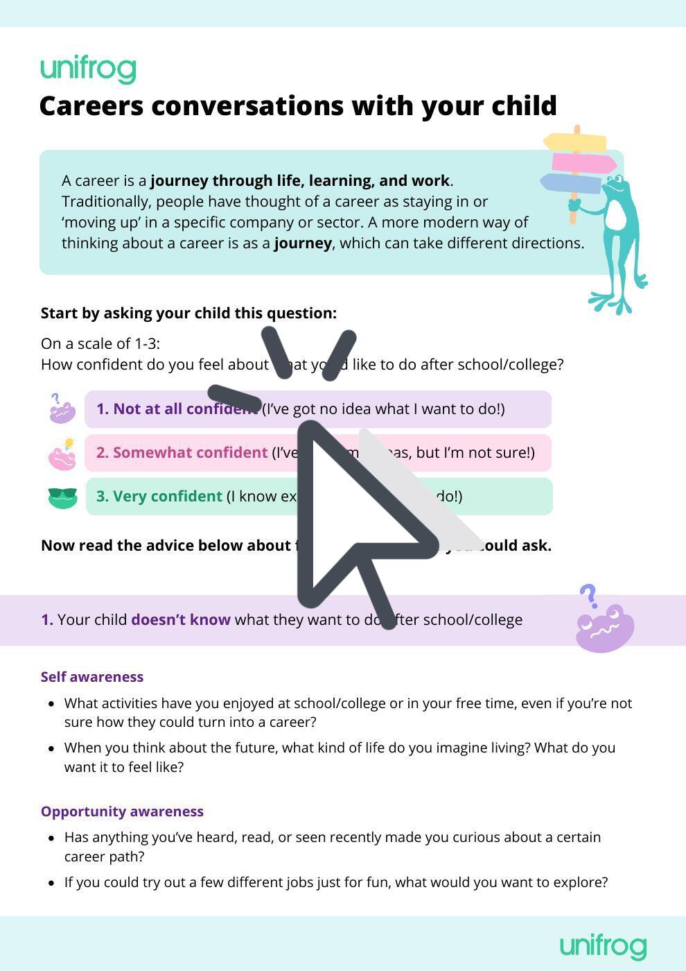 Career Conversation Starters with your Child