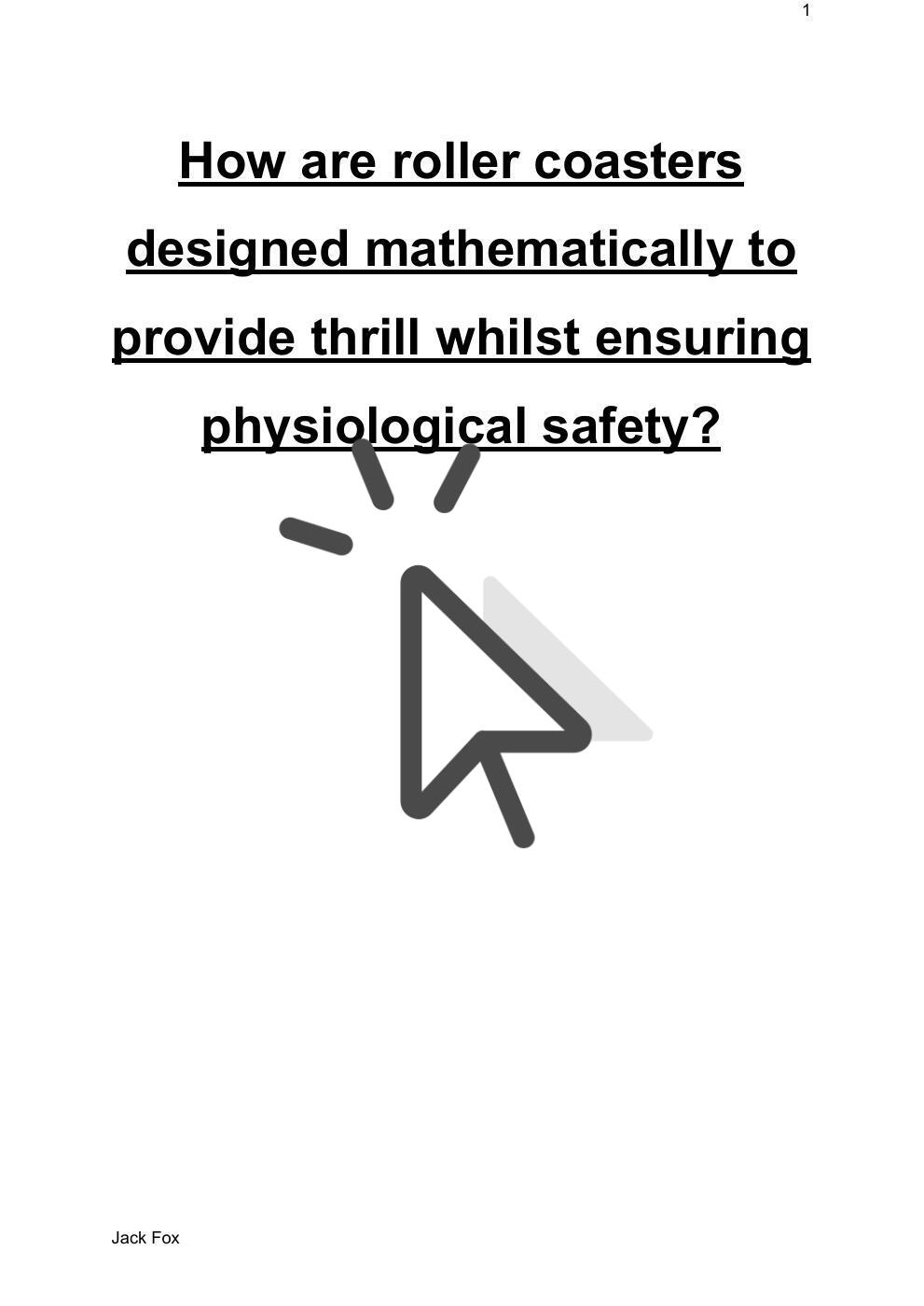 EPQ Example