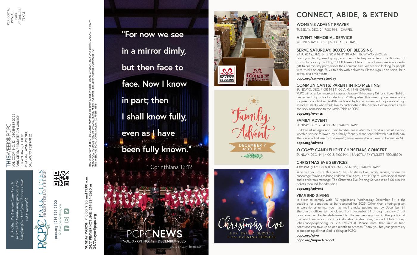 PCPC News: December 2025