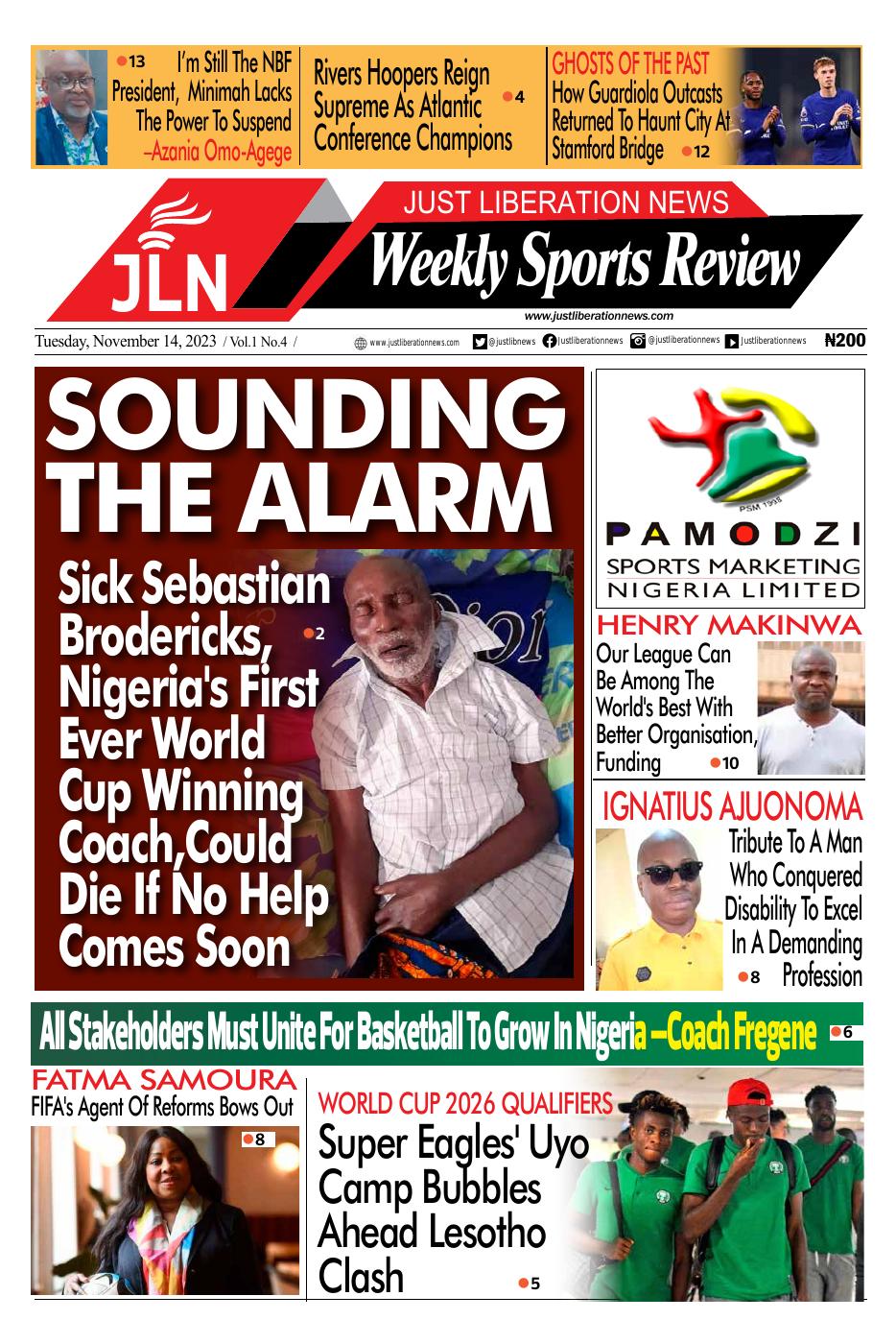JUST NEWS SPORTS WEEKLY NOV 14, 2023