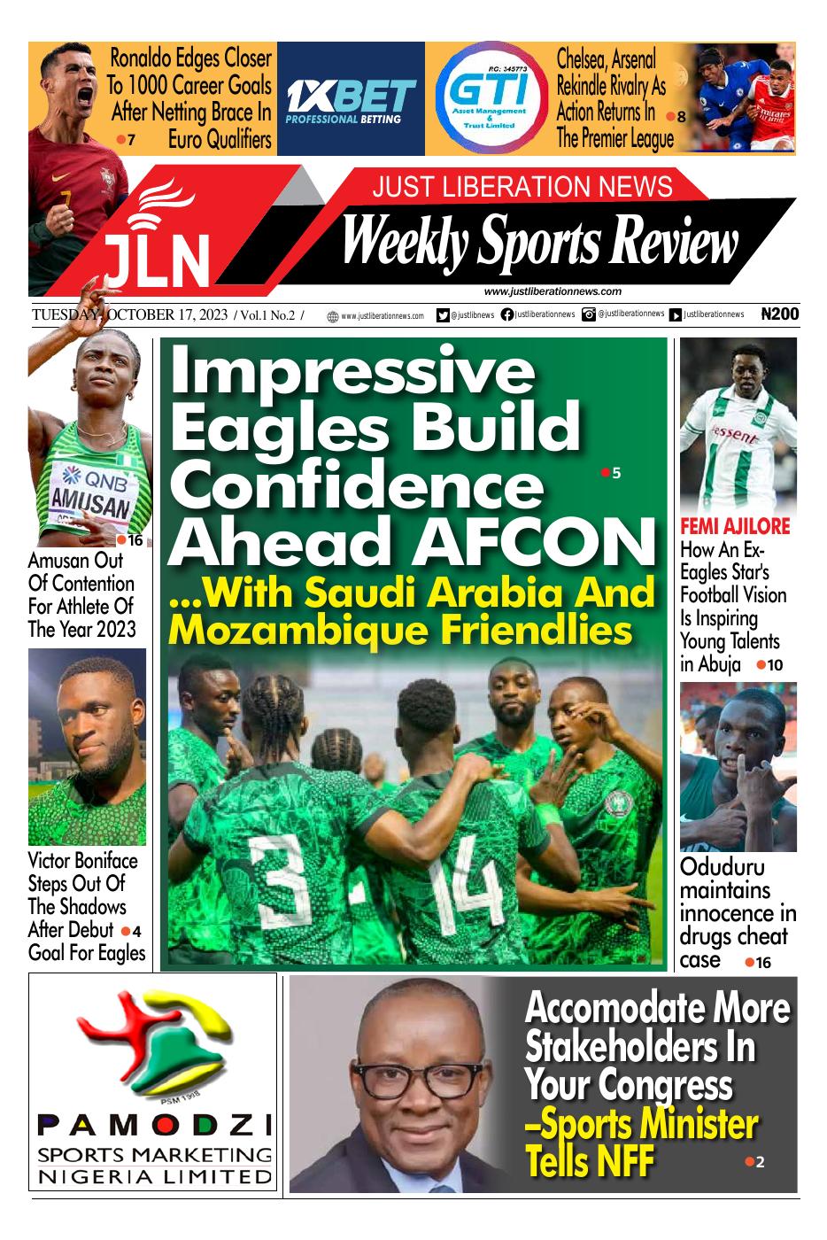 JUST NEWS SPORTS WEEKLY OCT 17, 2023