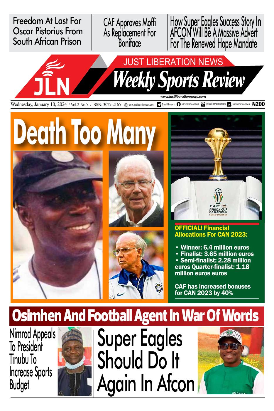 JUST NEWS SPORTS WEEKLY JAN 10, 2024