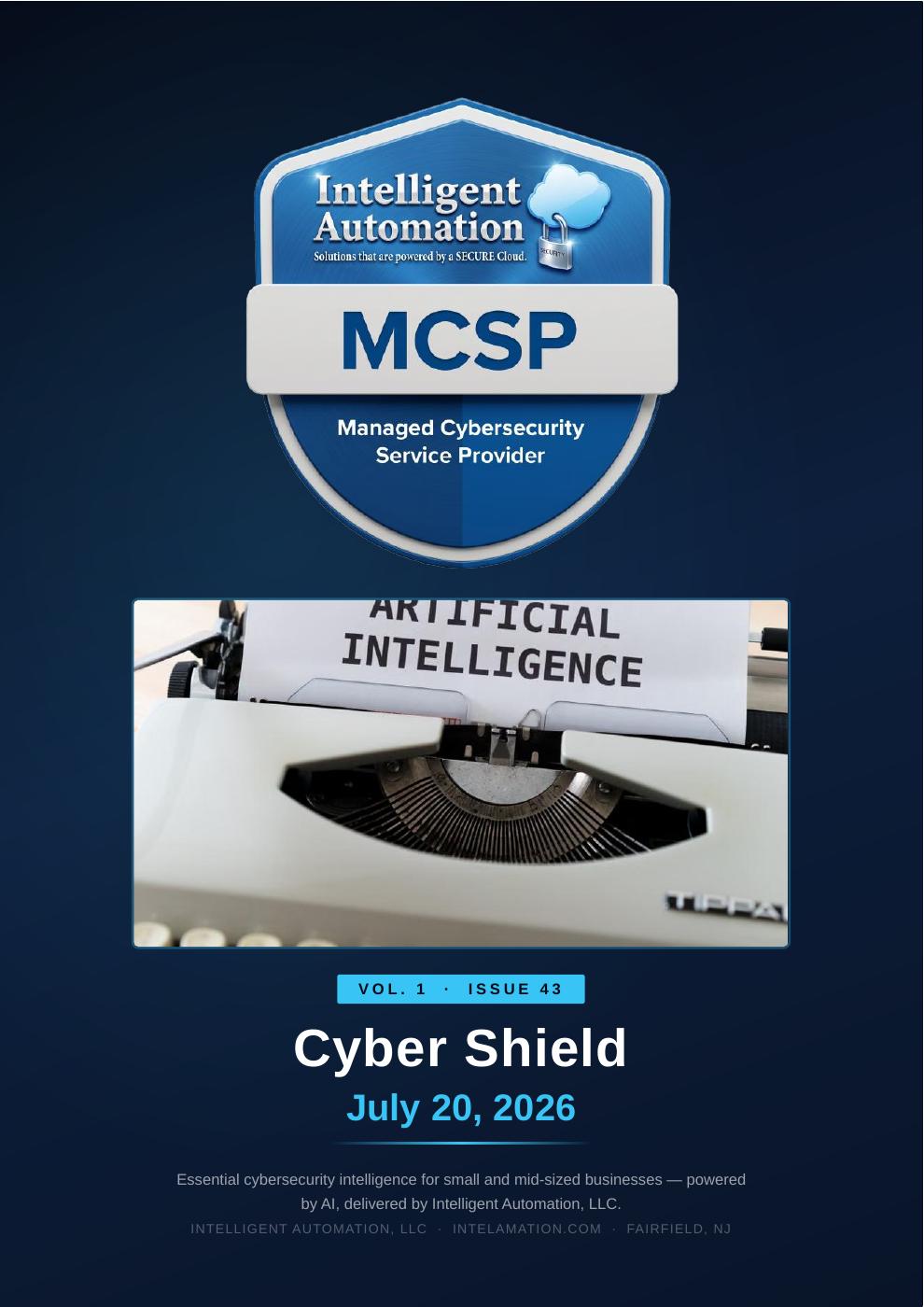 Cyber Shield Weekly — July 20, 2026 cover