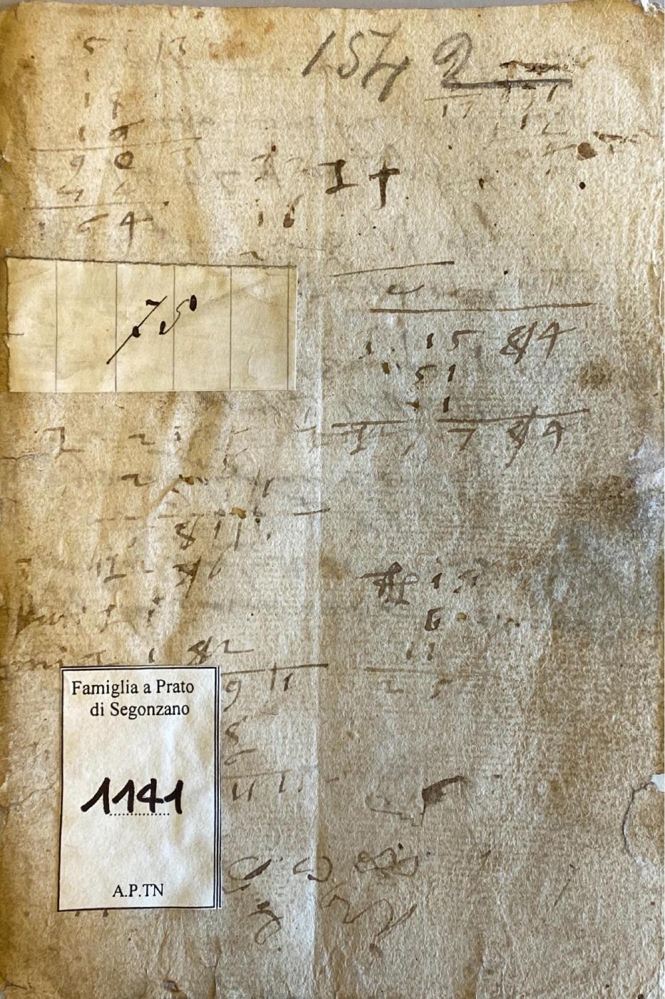 Inventario di cantina del 1539 – famiglia Baroni a Prato, Segonzano