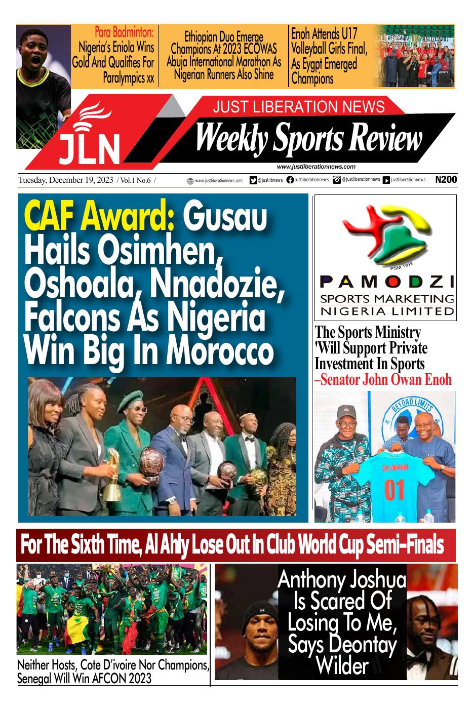 JUST NEWS SPORTS WEEKLY DEC 19, 2023