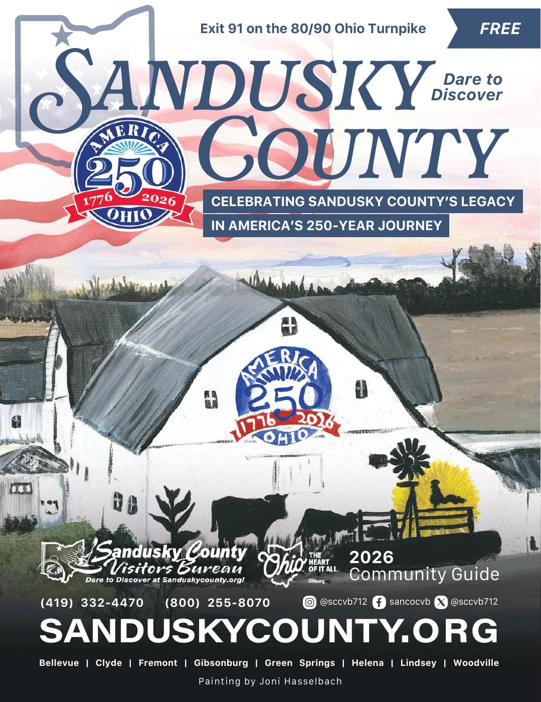 Sandusky County, Ohio - Dare to Discover! visitor guide cover