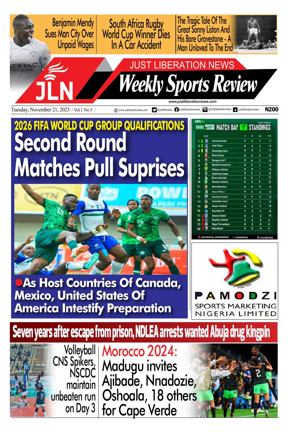 JUST NEWS SPORTS WEEKLY NOV 21, 2023