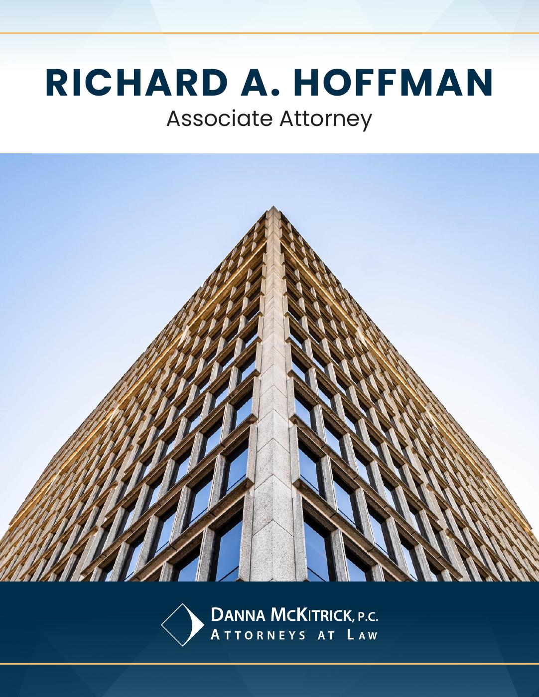 View the attorney brochure for Richard Hoffman