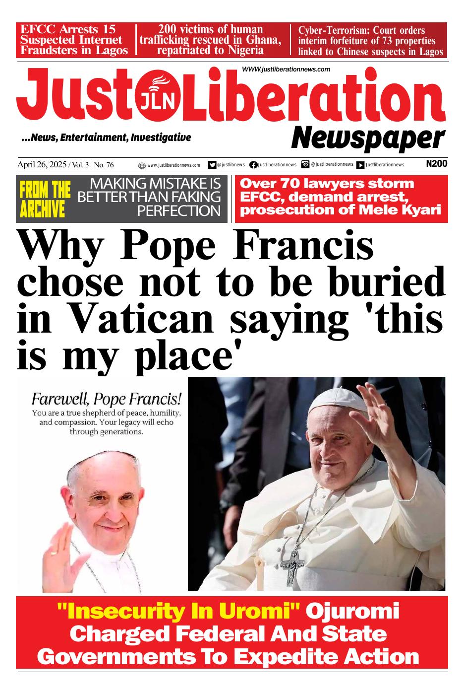 JLN NEWSPAPER APRIL 26, 2025