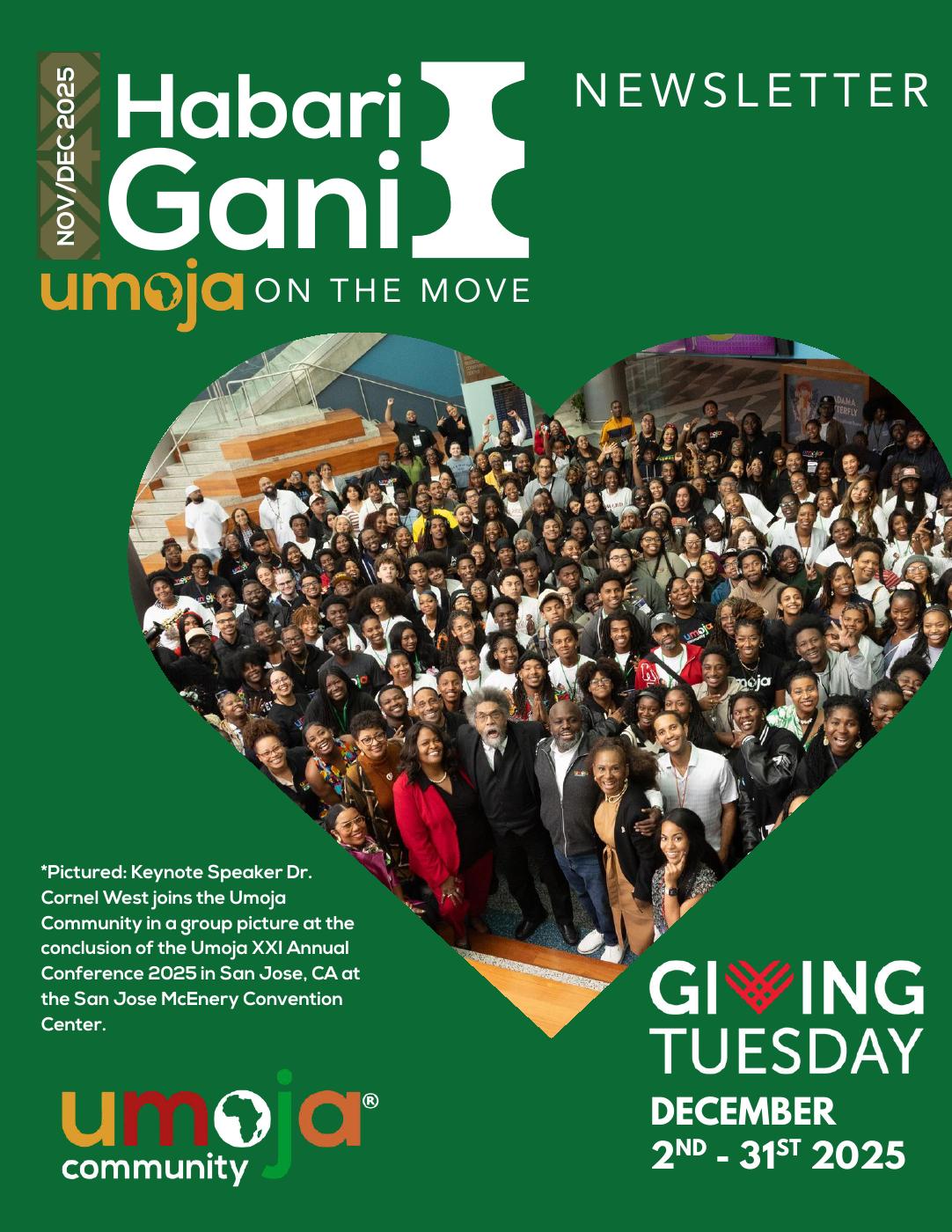 Nov/Dec 2025 Habari Gani cover
