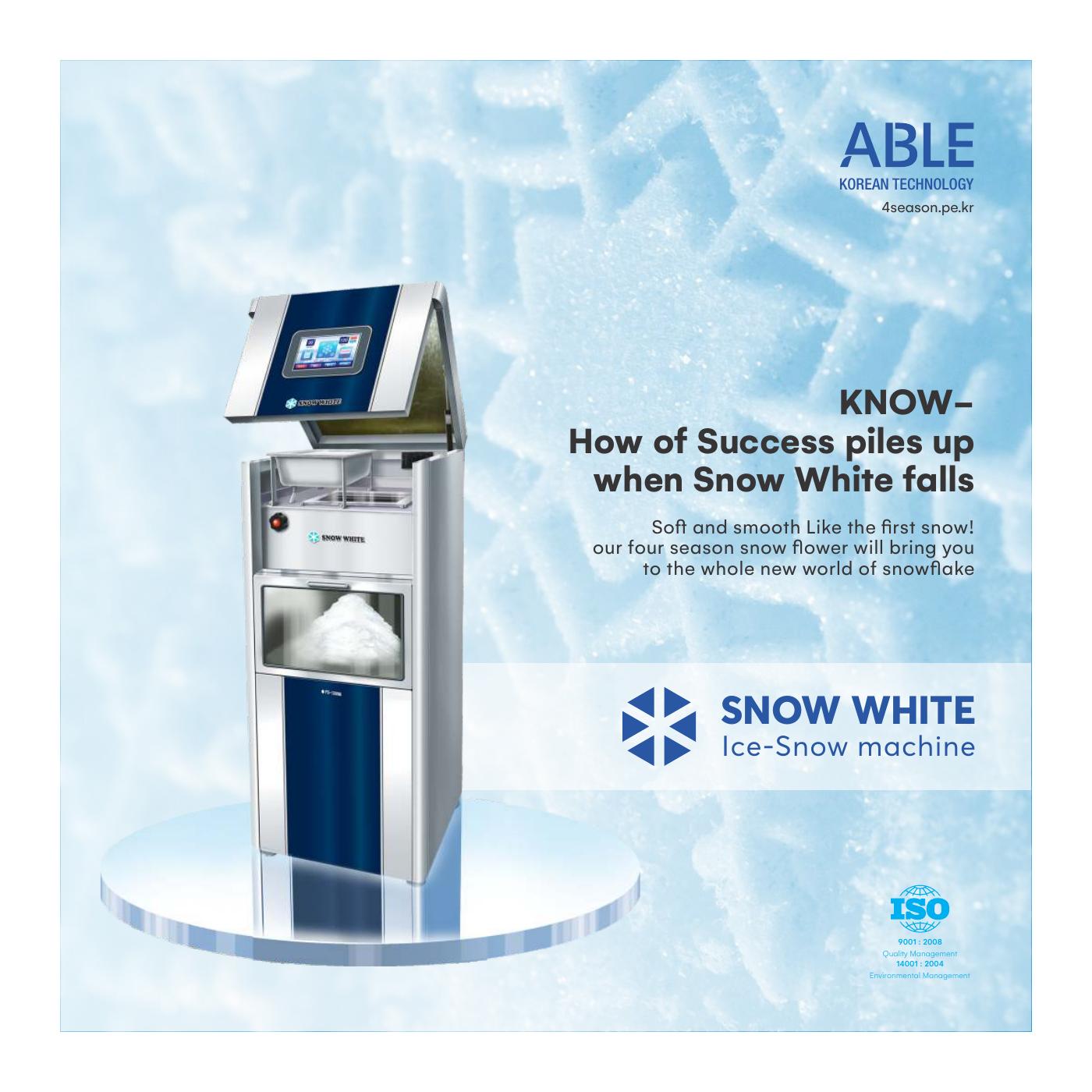 SNOW WHITE - Ice-Snow machine