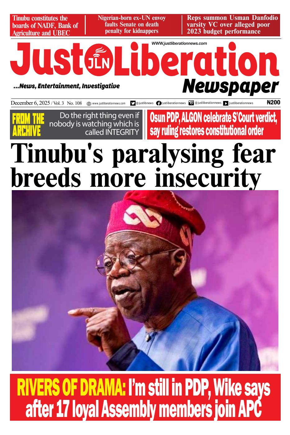 JLN NEWSPAPER DECEMBER 6, 2025