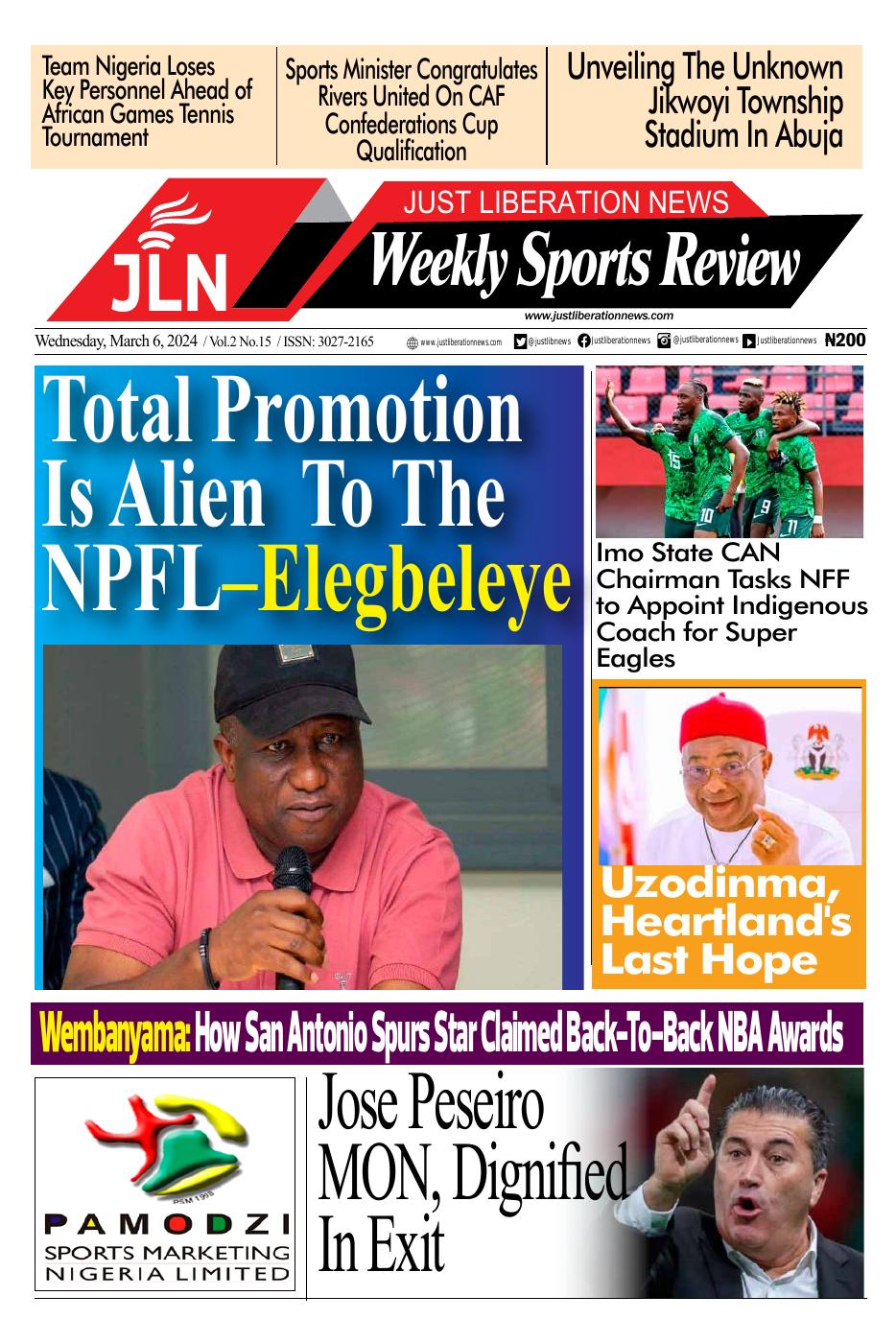 JUST NEWS SPORTS WEEKLY MAR 6, 2024