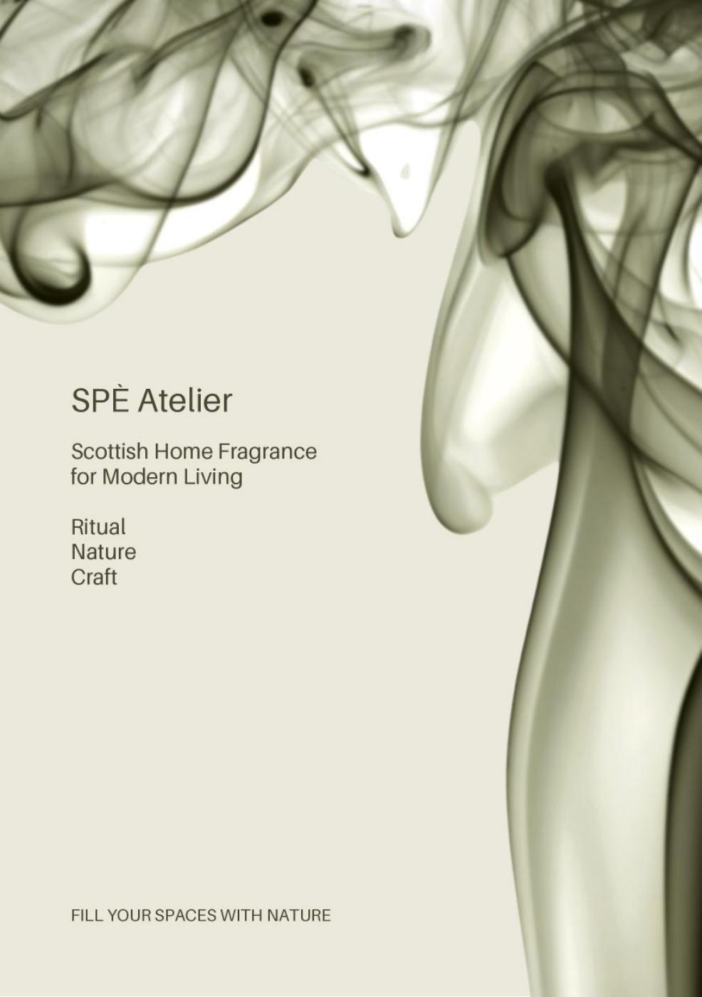 SPÈ Atelier Lookbook - Scottish Fragrance for Modern Living. All natural candles and home aromatics, Crafted in Scotland