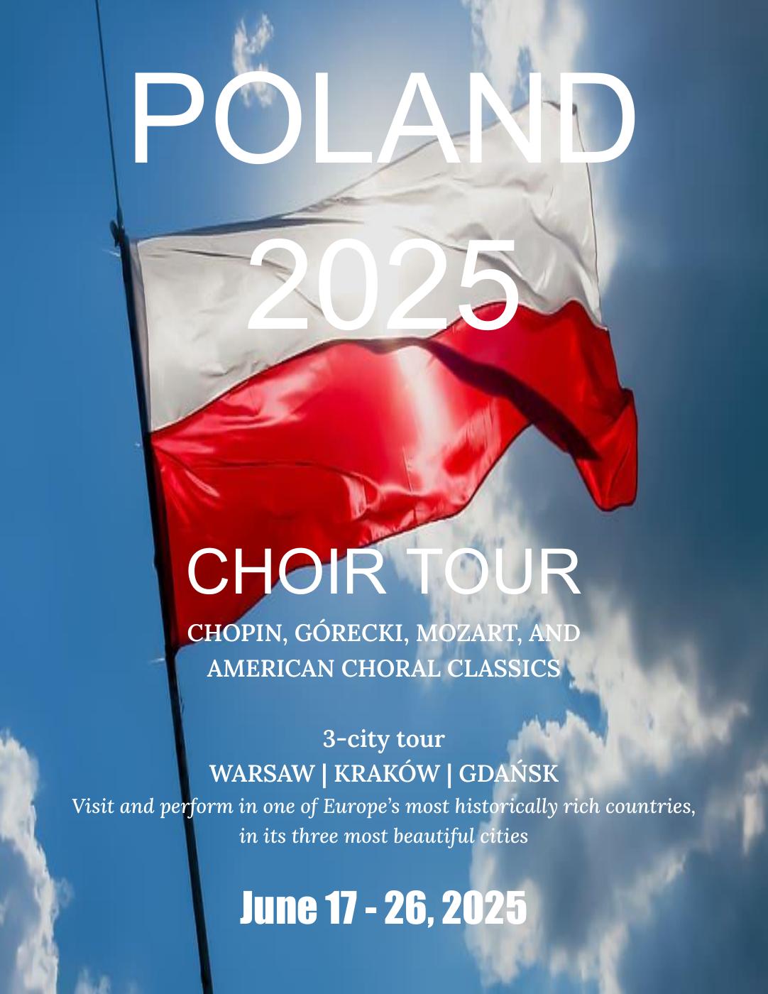 POLAND 2025 Choir Tour PDF to Flipbook