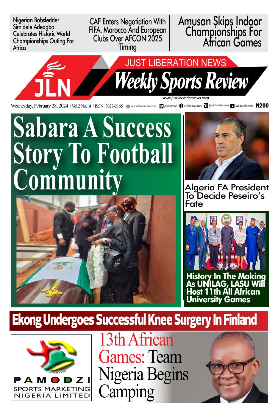 JUST NEWS SPORTS WEEKLY FEB 28, 2024